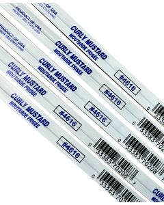 14" Generic USA Curly Mustard Twist Ties