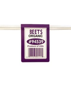 12" Generic Organic Beets Label Ties