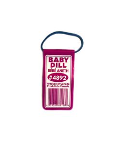 #12 Generic CANADA Baby Dill Blue Rubber Band Tag