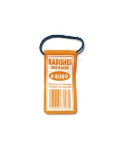 #12 Generic CANADA Radish Blue Rubber Band Tag