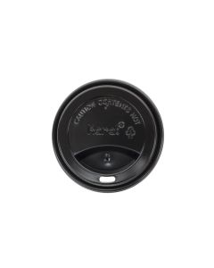 10-24oz Paper Coffee Cup Lids - 90mm - Black 