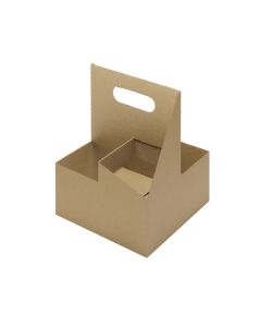 Kraft Drink Carrier w/ Handle - 4 Cups