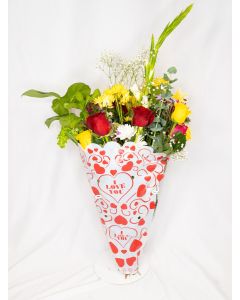 "I Love You" & Hearts - Medium 