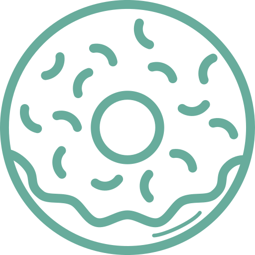 An icon of a donut.