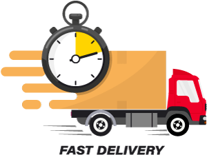 Image of delivery truck showing fast delivery